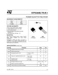 Datasheet STPS360B manufacturer STMicroelectronics