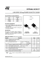 Datasheet STPS40L15 manufacturer STMicroelectronics