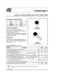 Datasheet STPS5H100B manufacturer STMicroelectronics