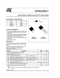 Datasheet STPS5L25B manufacturer STMicroelectronics