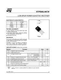 Datasheet STPS60L40CW manufacturer STMicroelectronics