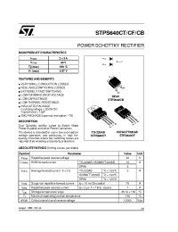 Datasheet STPS640 manufacturer STMicroelectronics