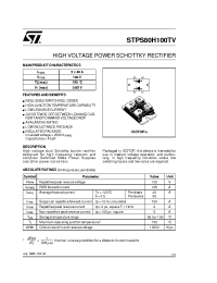 Datasheet STPS80H100TV manufacturer STMicroelectronics