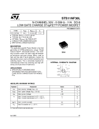 Datasheet STS11NF30L manufacturer STMicroelectronics