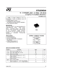 Datasheet STS2DNE60 manufacturer STMicroelectronics