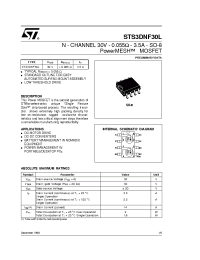Datasheet STS3DNF30L manufacturer STMicroelectronics