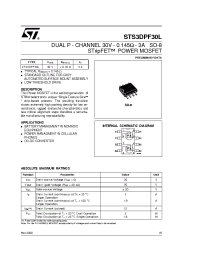 Datasheet STS3DPF30L manufacturer STMicroelectronics