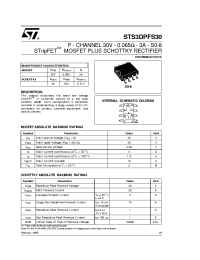 Datasheet STS3DPFS30 manufacturer STMicroelectronics