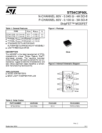 Datasheet STS4C3F60L manufacturer STMicroelectronics