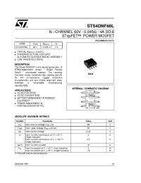 Datasheet STS4DNF60L manufacturer STMicroelectronics