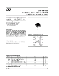 Datasheet STS4NF100 manufacturer STMicroelectronics