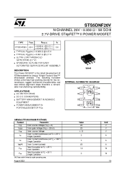 Datasheet STS5DNF20V manufacturer STMicroelectronics