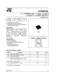 Datasheet STS5NF60L manufacturer STMicroelectronics