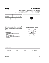 Datasheet STS5PF20V manufacturer STMicroelectronics