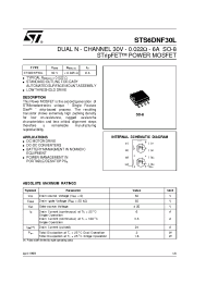 Datasheet STS6DNF30L manufacturer STMicroelectronics