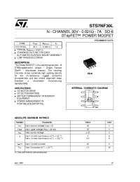 Datasheet STS7NF30L manufacturer STMicroelectronics
