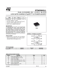 Datasheet STS8DNH3LL manufacturer STMicroelectronics