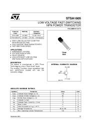 Datasheet STSA1805 manufacturer STMicroelectronics