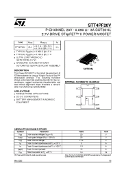 Datasheet STT4PF20V manufacturer STMicroelectronics