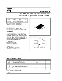Datasheet STT5NF20V manufacturer STMicroelectronics