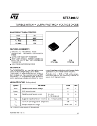 Datasheet STTA106 manufacturer STMicroelectronics
