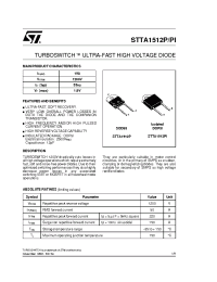 Datasheet STTA1512P manufacturer STMicroelectronics