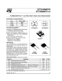 Datasheet STTA3006PI manufacturer STMicroelectronics