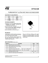 Datasheet STTA312B manufacturer STMicroelectronics