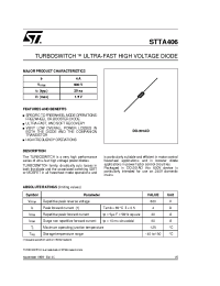 Datasheet STTA406 manufacturer STMicroelectronics