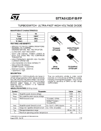 Datasheet STTA512B-TR manufacturer STMicroelectronics