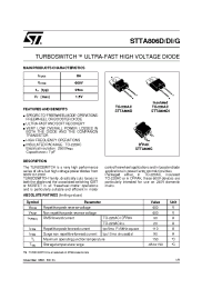 Datasheet STTA806G manufacturer STMicroelectronics