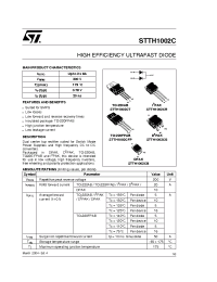 Datasheet STTH1002C manufacturer STMicroelectronics