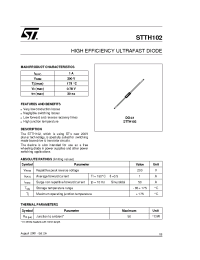 Datasheet STTH102 manufacturer STMicroelectronics