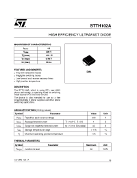 Datasheet STTH102A manufacturer STMicroelectronics