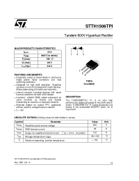 Datasheet STTH1506TPI manufacturer STMicroelectronics