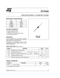 Datasheet STTH302 manufacturer STMicroelectronics