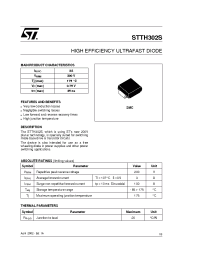 Datasheet STTH302S manufacturer STMicroelectronics
