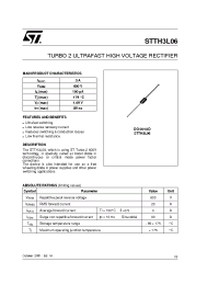 Datasheet STTH3L06 manufacturer STMicroelectronics