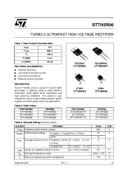 Datasheet STTH5R06 manufacturer STMicroelectronics