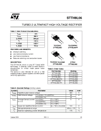 Datasheet STTH8L06D manufacturer STMicroelectronics