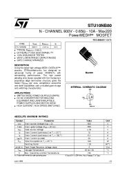 Datasheet STU10NB80 manufacturer STMicroelectronics