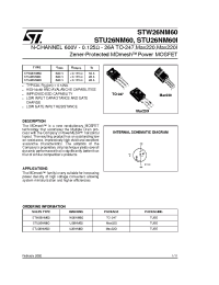 Datasheet STU26NM60 manufacturer STMicroelectronics