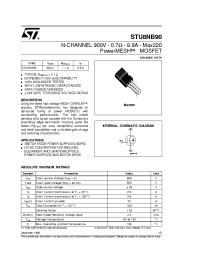 Datasheet STU8NB90I manufacturer STMicroelectronics
