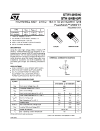 Datasheet STW18NB40FI manufacturer STMicroelectronics