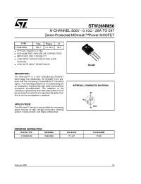 Datasheet STW26NM50 manufacturer STMicroelectronics