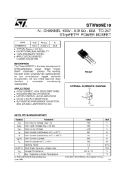 Datasheet STW60NE10 manufacturer STMicroelectronics