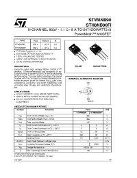 Datasheet STW8NB90 manufacturer STMicroelectronics