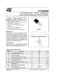 Datasheet STY60NM50 manufacturer STMicroelectronics