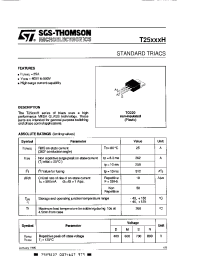Datasheet T1012D manufacturer STMicroelectronics
