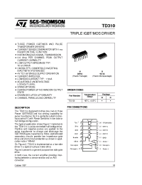 Datasheet TD310 manufacturer STMicroelectronics